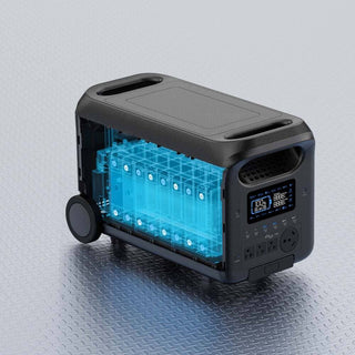 3000W Portable Power Station 2560Wh Battery Backup with Multiple Outputs 120V/60Hz for Home and Outdoor Use