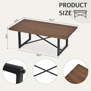 6-Piece Aluminum Wicker Patio Conversation Set with 3-Seat Sofa, Coffee Table and Light Gray Cushions