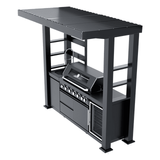 94-Inch 6-Burner 85000 BTU Outdoor Kitchen Island Grill | Stainless Steel BBQ