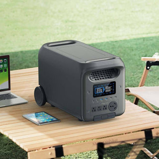 3000W Portable Power Station 2560Wh Battery Backup with Multiple Outputs 120V/60Hz for Home and Outdoor Use