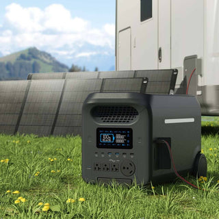 3000W Portable Power Station 2560Wh Battery Backup with Multiple Outputs 120V/60Hz for Home and Outdoor Use