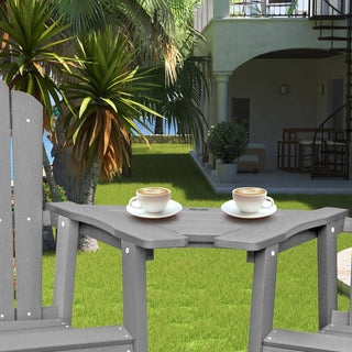 HIPS Polywood Adirondack Chair Connection Tray – Removable Outdoor Cup Holder Table