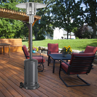 50000 BTU Stainless Steel Propane Patio Heater with Trip over Protection