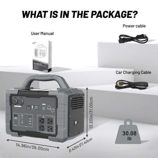 1800W Portable Power Station and 200W Foldable Solar Panel Kit 1024Wh Battery Pure Sine Wave ETL and FCC Certified