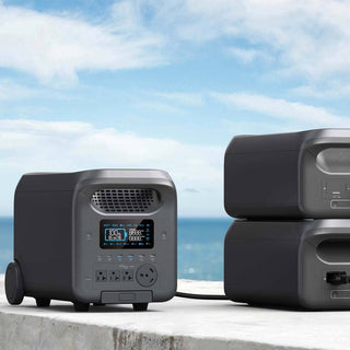 3000W Portable Power Station 2560Wh Battery Backup with Multiple Outputs 120V/60Hz for Home and Outdoor Use