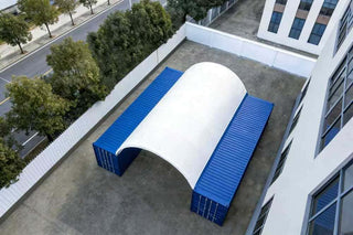 20ft x 40ft Single Frame Container Canopy – Heavy-Duty Tarpaulin Storage Shelter (No Containers Included)