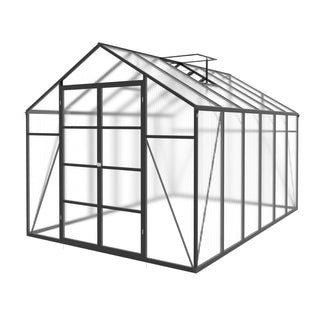 New-Design Walk-In Polycarbonate Greenhouse with Heavy-Duty Aluminum Frame – All-Season Garden & Backyard Greenhouse