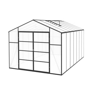 New-Design Walk-In Polycarbonate Greenhouse with Heavy-Duty Aluminum Frame – All-Season Garden & Backyard Greenhouse
