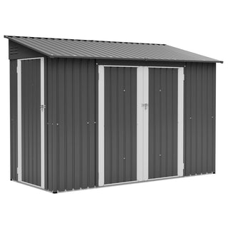 9X4 FT Outdoor Metal Storage Shed – Lockable, Heavy-Duty Garden Shed for Lawn Mower, Tools & Bikes, Weatherproof