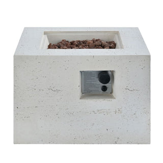 41.9" Outdoor Rectangular Propane Fire Pit – 40,000 BTU MGO Patio Heater with Stainless Burner, Lava Rocks & Waterproof Cover
