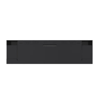 Stylish Electric Fireplace with Suspended LED Light (50"/60")