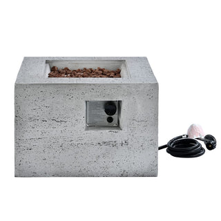 41.9" Outdoor Rectangular Propane Fire Pit – 40,000 BTU MGO Patio Heater with Stainless Burner, Lava Rocks & Waterproof Cover