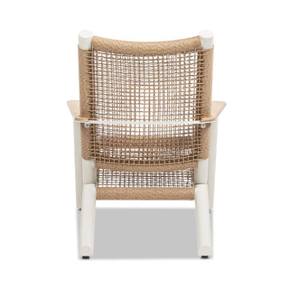 Outdoor Lounge Chair Natural Beige All Weather Wicker