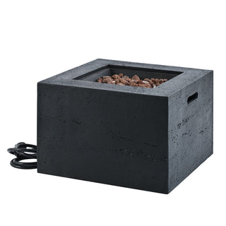 41.9" Outdoor Rectangular Propane Fire Pit – 40,000 BTU MGO Patio Heater with Stainless Burner, Lava Rocks & Waterproof Cover
