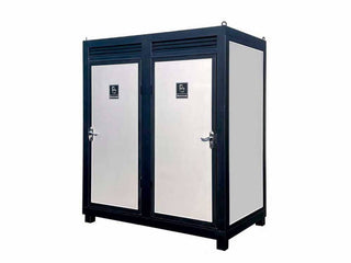 Two-Person Portable Toilet Cabin – Outdoor Restroom with Sink, Lighting & Ventilation Fan