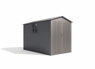 Motorcycle Outdoor Storage Shed with Window, Heavy Duty Weatherproof Bike Shelter