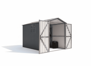 Motorcycle Outdoor Storage Shed with Window, Heavy Duty Weatherproof Bike Shelter