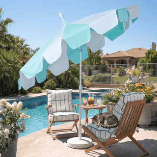 10FT Pagoda Patio Umbrella with Crank Lift & Tilt – Adjustable Outdoor Market Umbrella in Mint Green, Navy Blue & Black