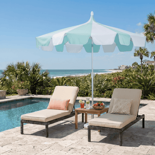 10FT Pagoda Patio Umbrella with Crank Lift & Tilt – Adjustable Outdoor Market Umbrella in Mint Green, Navy Blue & Black