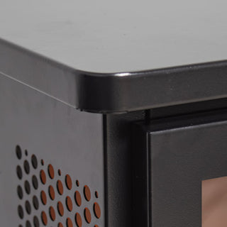 18-Inch Freestanding Electric Fireplace Stove Heater with 3D Flame Effect