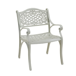 Set of 2 Vintage Cast Aluminum Outdoor Dining Chairs in Antique Bronze – Ergonomic Patio Chairs, Rust-Resistant, Weather-Resistant
