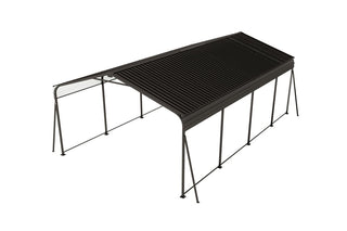 Metal Carport 12×20 Car Port, Outdoor Storage Heavy Duty Metal Canopy Multi-Use Garage Shed for Car and Truck, Carport Kit with Galvanized Steel Roof Building and Frame