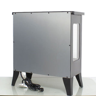 21-Inch Freestanding 3-Sided Electric Fireplace Stove Heater with 3D Flame Effect & Remote Control