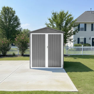Motorcycle Outdoor Storage Shed with Window, Heavy Duty Weatherproof Bike Shelter