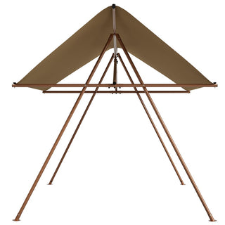 Hexagonal Shade Sail Canopy, 206" x 118" UV Protection UPF50+ Waterproof Patio Sun Shade with Rust-Resistant Poles & Built-in Hooks for Backyard Garden