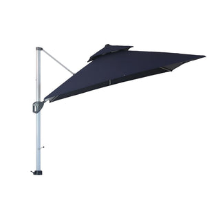 10 Ft Square Aluminum 360° Cantilever Patio Umbrella with Cover – Outdoor Yard Market Shade