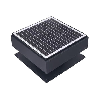 12-Inch Solar Attic Exhaust Fan, 40W Dual-Power Ventilator with 1200 CFM, 3-Speed Remote & 25°C Auto Start