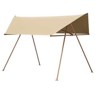 Hexagonal Shade Sail Canopy, 206" x 118" UV Protection UPF50+ Waterproof Patio Sun Shade with Rust-Resistant Poles & Built-in Hooks for Backyard Garden
