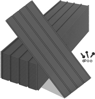 20PCS Galvanized Metal Roofing Panels with Screws – Durable Steel Roof Sheets for Pergola, Gazebo, Shed, Patio & Outdoor Structures