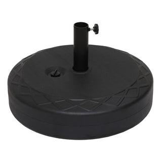 Round Patio Umbrella Base, Heavy-Duty Outdoor Umbrella Stand, Weather-Resistant
