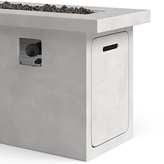 24'' H Concrete Propane/Natural Gas Outdoor Fire Pit Table