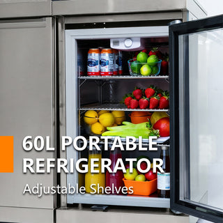 44-Inch Deluxe 6-Burner 85,000 BTU Stainless Steel Outdoor Kitchen Island Grill With Wine Cooler, Rotisserie & Granite Countertops