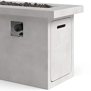 24'' H Concrete Propane/Natural Gas Outdoor Fire Pit Table