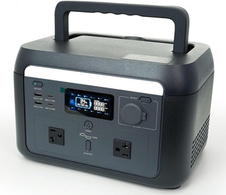 1000W Portable Power Station, 614Wh Solar Generator with 120V AC Outlet for Camping, RV & Emergency Backup