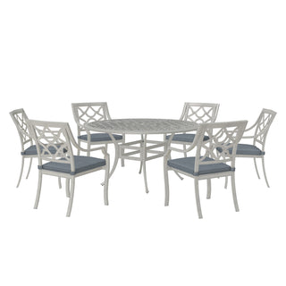 7-Piece Outdoor Dining Set – Patio Table with 6 Chairs for Backyard or Poolside