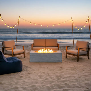 41.9-Inch Propane Fire Pit Table – 40,000 BTU Outdoor Patio Heater with Cover & Lava Rocks