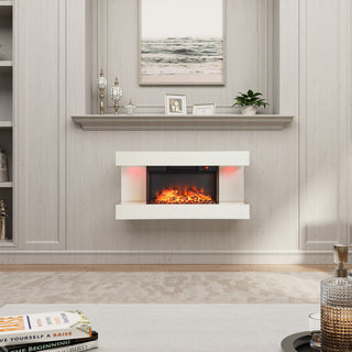 32/50 Inch Wall Mounted Electric Fireplace with Remote