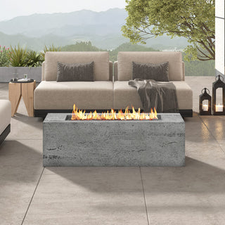 41.9-Inch Propane Fire Pit Table – 40,000 BTU Outdoor Patio Heater with Cover & Lava Rocks