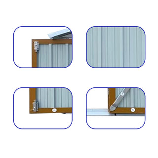Mondawe 6ft x 4ft Metal Outdoor Storage Shed with Apex Roof, Garden Tool Organizer for Backyard