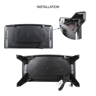 24-Inch 3D Flame Electric Infrared Quartz Fireplace Stove with Remote Control
