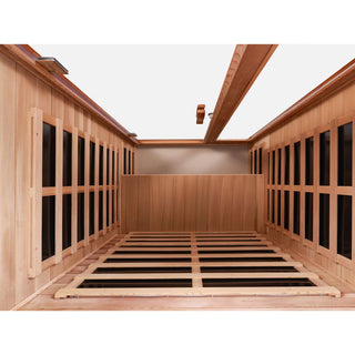 2 Person Infrared Sauna Room with Carbon Heating Panels, Canadian Hemlock Wood & Audio System