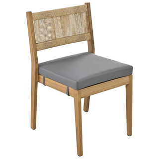 Outdoor Acacia Wood Dining Set – Patio Table & Chairs with Thick Cushions for Balcony, Garden & Backyard