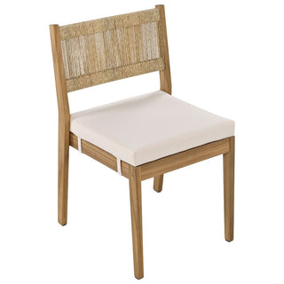 Outdoor Acacia Wood Dining Set – Patio Table & Chairs with Thick Cushions for Balcony, Garden & Backyard