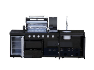 46-Inch Deluxe Outdoor Kitchen BBQ Island Grill, 4-Burner 72,000 BTU Stainless Steel Gas Grill