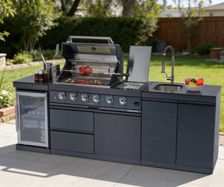 46-Inch Deluxe Outdoor Kitchen BBQ Island Grill, 4-Burner 72,000 BTU Stainless Steel Gas Grill