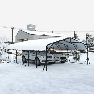 20x30 FT Heavy Duty Metal Carport with Galvanized Steel Roof – Carport Shelter for RV, Boat, Truck & Pickup